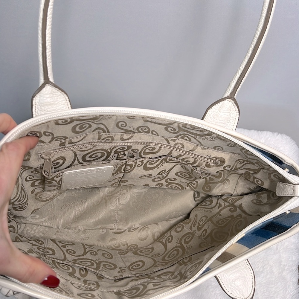 Brighton Cruz Nave/Blue/Tan/Cream Tote Bag - Picture 10 of 16